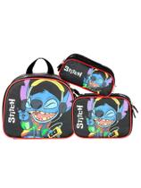Kit Lilo Stitch Lancheira Térmica + Estojo Box e Triplo Kit Lilo Stitch Lancheira Térmica + Estojo Box e Triplo