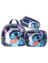 Kit Lilo Stitch Lancheira Térmica + Estojo Box E Triplo Kit Lilo Stitch Lancheira Térmica + Estojo Box E Triplo