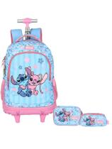 Kit Lilo Stitch Mochila Costas E Rodas + Estojo Box E Triplo Kit Lilo Stitch Mochila Costas E Rodas + Estojo Box E Triplo