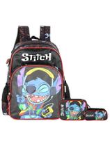 Kit Lilo Stitch Mochila Costas+ Estojo Box E Triplo Menino Kit Lilo Stitch Mochila Costas+ Estojo Box E Triplo Menino