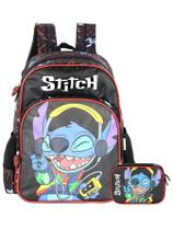 Kit Lilo Stitch Mochila Costas + Estojo Box Menino Original Kit Lilo Stitch Mochila Costas + Estojo Box Menino Original