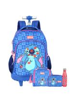 Kit Lilo Stitch Mochila+Lancheira+Estojo+Garrafa 741