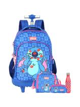 Kit Lilo Stitch Mochila+Lancheira+Estojo+Garrafa 741