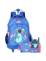 Kit Lilo Stitch Mochila Lancheira Estojo Garrafa P 741 ul