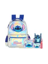 Kit Lilo Stitch Mochila Rodas Lancheira Estojo Garrafa P