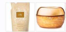 Kit Lily Geleia Iluminadora + Hidratante Corporal 250g e Refil do creme Acetinado Hidratante250g Kit Lily Geleia Iluminadora + Hidratante Corporal 250g e Refil do creme Acetinado Hidratante250g
