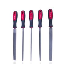 Kit Lima Bastarda Chata Redonda 5 Peças Mtx 8 Pol Com Cabo Kit Lima Bastarda Chata Redonda 5 Peças Mtx 8 Pol Com Cabo