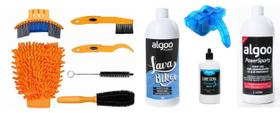 Kit Limp. Bike 6 Pçs + Máq. + Desengraxante + Óleo + Shampoo