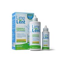 Kit limp lent solução para lentes de contato - 350ml + 120ml + estojo Kit limp lent solução para lentes de contato - 350ml + 120ml + estojo