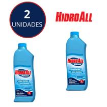 Kit Limpa Bordas Para Piscinas hcl Hidroall 1 litro Kit Limpa Bordas Para Piscinas hcl Hidroall 1 litro