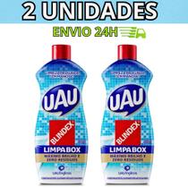 Kit Limpa Box Blindex Uau 200ml Cada - Aprovado Pela Blindex -Detergente-Removedor de Manchas e Tira Kit Limpa Box Blindex Uau 200ml Cada - Aprovado Pela Blindex -Detergente-Removedor de Manchas e Tira