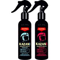Kit Limpa Capacete Elimina Odores Kazan Blue Red Razux 240ml