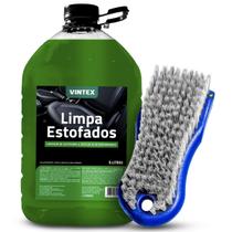 Kit Limpa Estofados Banco Sofá Tapete A Seco 5L + Escova Limpeza Cerdas Macias Vonixx