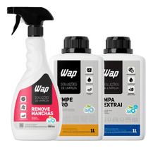 Kit Limpa Extrai Limpe Pro Remove Manchas Sujeira Estofados