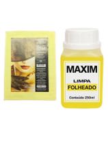 Kit Limpa Folheados Chapeados Maxim 250Ml Grande + 1 Flanela