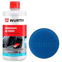 Kit Limpa Hidrata Couro Wurth 500ml + Aplicador Vonixx