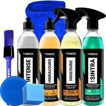 Kit Limpa Interiores Sintra Fast Revitalizador Intense Limpador de Couro Higicouro Hidratante Hidracouro Vonixx