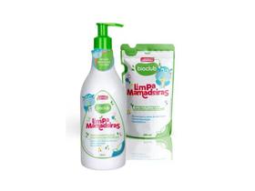 Kit Limpa Mamadeiras Detergente + Refil 500ml Cada - Bioclub