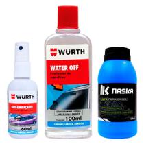 Kit Limpa Para-brisa Cristalizador Water Off Anti Embaçante