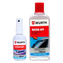 Kit Limpa Para-brisa Cristalizador Water Off Anti Embaçante - Wurth
