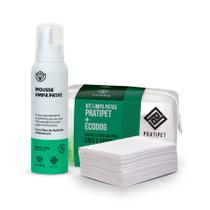 Kit Limpa Patas Pratipet Mousse e Toalhas Kit Limpa Patas Pratipet Mousse e Toalhas