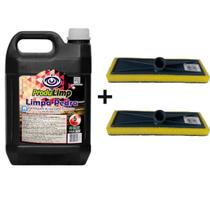 Kit Limpa Pedra 5L + Esponja Abrasiva Piso Azulejo Casa - Produlimp