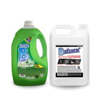 Kit Limpa Pinhoe em Gel MAIS Flotador Multiuso 5 Litros Cada Barbarex