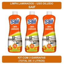Kit Limpa Pisos Laminados Saif 1L - 3 unds