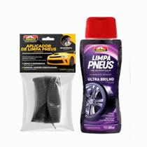 Kit Limpa Pneus Pretinho + Aplicador Reutilizável Proauto