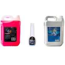 Kit limpa radiador aditivo t5 radnaq água desmineralizada