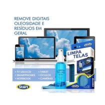 Kit Limpa Tela 120ml + Pano Microfibra Start Removedor Sujeira Tela Kit Limpa Tela 120ml + Pano Microfibra Start Removedor Sujeira Tela
