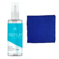 Kit Limpa Telas 150ml Outro Mundo com Panos Coloridos Azul