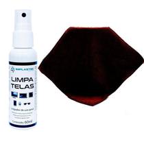 Kit Limpa Telas Clean 60Ml Com Pano Microfibra Marrom - Implastec