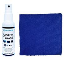 Kit Limpa Telas Clean 60Ml Com Pano Microfibra ul Escuro