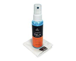 Kit Limpa Telas E Lentes Bactericida Com Flanela Microfibra