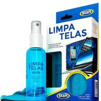 Kit Limpa Telas Spray 120ml com Pano Microfibra para Telas Vidros Smartphones Tv Tablet Monitores Notebook Start - DEX