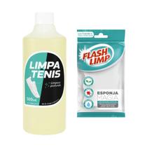 Kit Limpa Tênis Remove Manchas Lar Fresh + Esponja Mágica Flash Limp