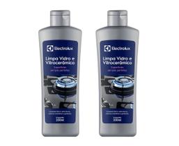 Kit Limpa Vidro e Vitrocerâmico de Indução Electrolux Remove Manchas e Gorduras 2 unidades Kit Limpa Vidro e Vitrocerâmico de Indução Electrolux Remove Manchas e Gorduras 2 unidades