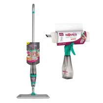 Kit Limpa Vidros Borrifador E Mop Spray Mágico Com Cabo Spray Noviça Bettanin