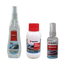 Kit Limpador Cristalizador De Para-brisas Para Chuva Wurth Kit Limpador Cristalizador De Para-brisas Para Chuva Wurth