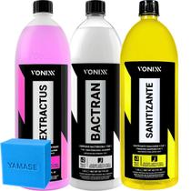 Kit Limpador de Manchas Sujeira Profissional VSC Vonixx Extractus Bactran Sanitizante