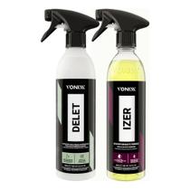 Kit Limpador De Pneu Borracha Delet Izer Limpa Rodas Vonixx