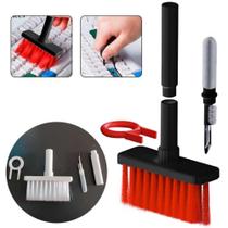 Kit Limpador Multifuncional Teclado Fone de Ouvido e Eletrônicos 5 em 1 - GrupoShopMix Kit Limpador Multifuncional Teclado Fone de Ouvido e Eletrônicos 5 em 1 - GrupoShopMix