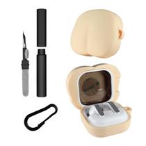 Kit Limpador para Fones e Capa Protetora Nerdcase Compatível com Samsung Galaxy Buds 4, Buds 4 Pro, Silicone, Bundex