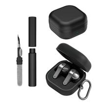 Kit Limpador para Fones e Capa Protetora Nerdcase Compatível com Samsung Galaxy Buds 4, Silicone Preto