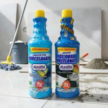 Kit limpador para porcelanato duratto 1l + limpador limpeza. pós obra para porcelanatos 1 litro