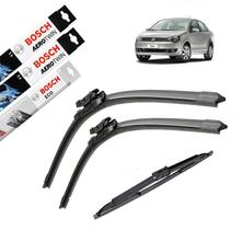 Kit Limpador Parabrisa Bosch Vw Polo 2011 2012 2013 2014