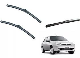 Kit Limpador Parabrisa Dianteiro+ Traseiro Ford Fiesta 96/07 Kit Limpador Parabrisa Dianteiro+ Traseiro Ford Fiesta 96/07