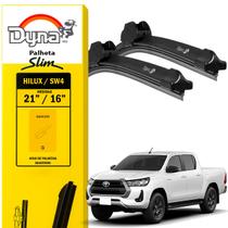 Kit Limpador Parabrisa Palheta Dyna Original Hillux 2016 a 2021 para Palhetas Dianteiras Kit Limpador Parabrisa Palheta Dyna Original Hillux 2016 a 2021 para Palhetas Dianteiras