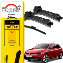 Kit Limpador Parabrisa Palheta Dyna Original Polo 2017 a 2022 para Vidro Dianteiro Kit Limpador Parabrisa Palheta Dyna Original Polo 2017 a 2022 para Vidro Dianteiro